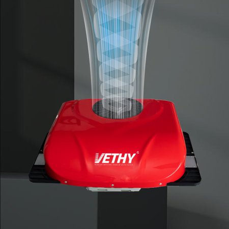 VETHY VS01 red RooftopTruck fleet dedicated 12V Parking Air Conditioner
